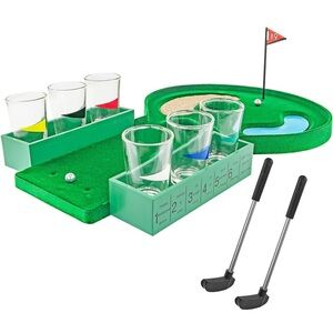 Mini Golf Shot Glass Game Set - Multicolor